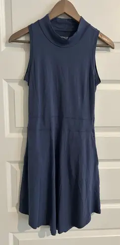 Toad & Co Sleeveless Dress Organic Cotton Blue Size XS