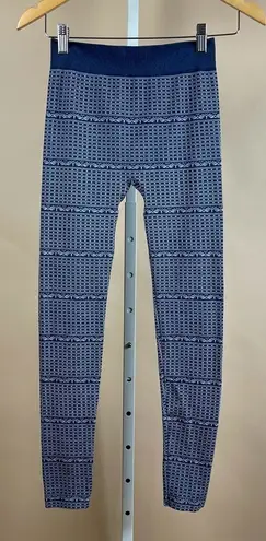 Lucky Brand  Size Small Women’s Printed High Waist Legging Blue Winter Diamond
