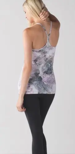 Lululemon Pink Galaxy Marble Tank Y Strap