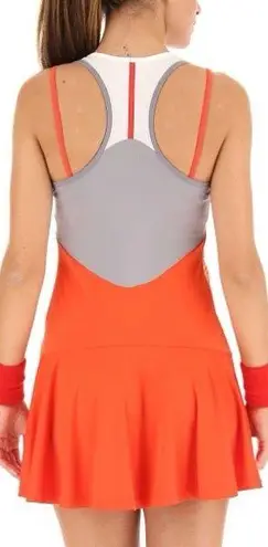 Lotto Top Ten Red Racerback Tennis Dress ~ Size Large 💛🍄 Orange