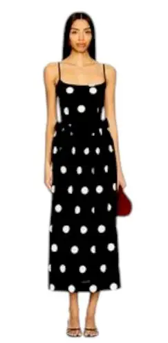 Ciao Lucia Neroni POLKA DOT RIBBON MAXI DRESS X SMALL NWT SOLD OUT! White Size XS