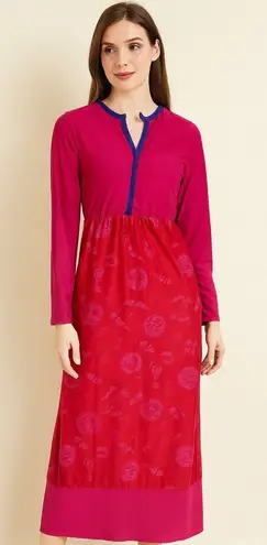 Women’s Pink and Purple Printed Long A