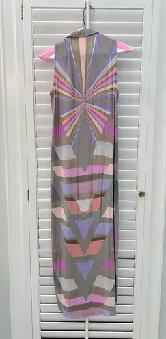 Mara Hoffman Pink and Purple Sleeveless Maxi Dress