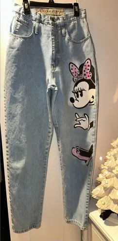 AMAZING Vintage Jou Jou painted Minnie Mouse jeans 💕 Pink Size undefined