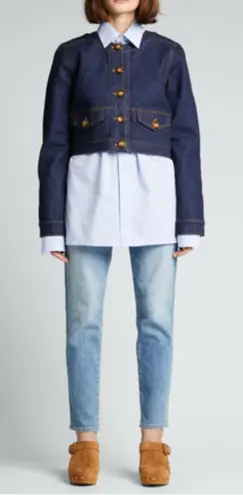 Veronica Beard Blake Classic Straight High Rise Jeans In Amethyst Size 32