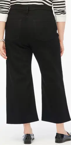 J.Crew  Factory Jeans Petite Wide-Leg Crop In All-Day Stretch Black 32P NWT New thumbnail 2