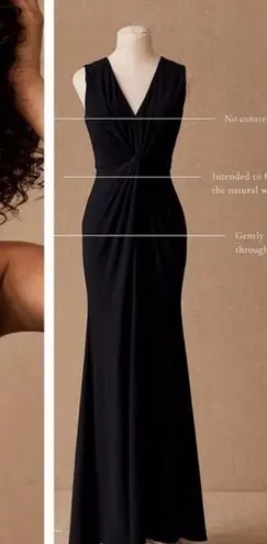 BHLDN Cortine Sleeveless Long Gown Front Slit Dress Forest Green Size 6 NWOT