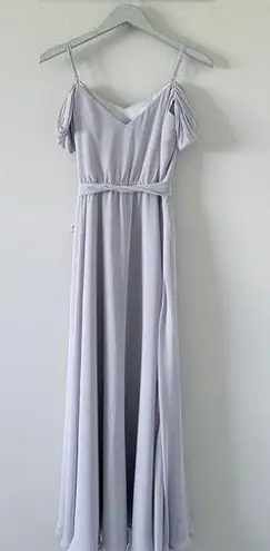 Ceremony by Joanna August Formal Dress Silver Gray Size M