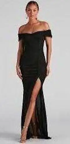 Windsor Black Glitter Formal Dress