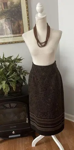 Briggs New York 2PC Suite Skirt 6P Jacket PS Padded Shoulder Button Long Sleeve