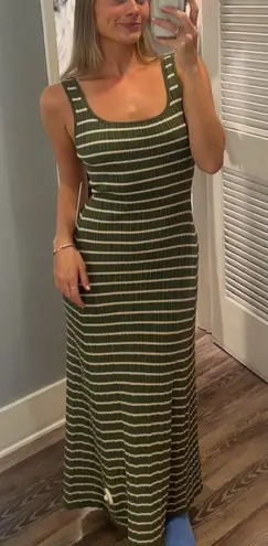 AQUA Striped Knit Tank Dress thumbnail 1