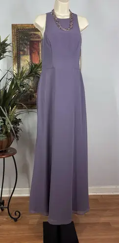 Bill Levkoff Maxi Gown 6 Purple Haze High Neck Bridesmaid Evening wear Formal - Image 1