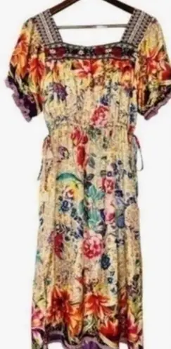 Johnny Was Topiary Rumi Silk Dress w slip NWT