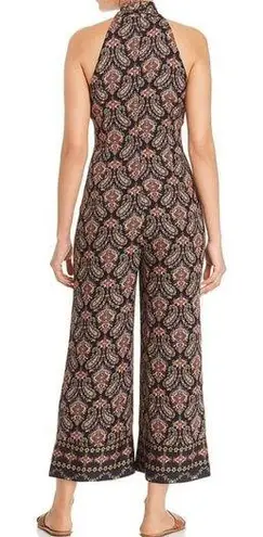 Kobi Halperin Tara Jumpsuit Size 2 Paisley Boho Silk Crisscross Halter Cropped