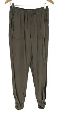 Thread + Supply Women's Lyocell Ruched Jogger Sweatpants Slate Green Medium