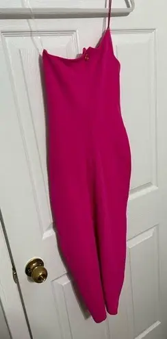 Nookie NWT Lust One Shoulder Midi Dress in Neon Pink