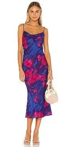 Majorelle Boston Midi Dress in Tie Dye Multi