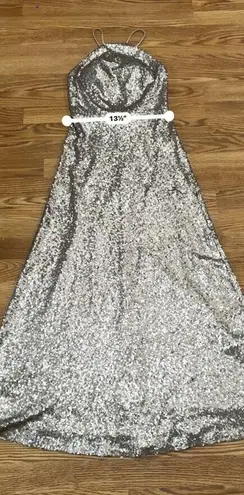 Marchesa Notte prom gold sequin