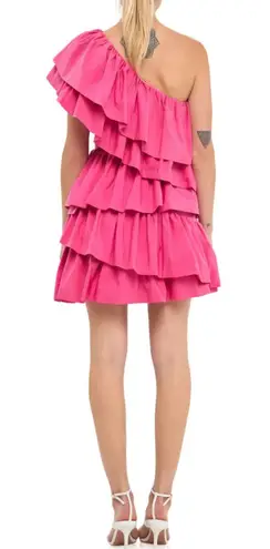 Endless Rose One-Shoulder Ruffle Minidress Size S NWT