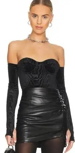 Camila Coelho Camila Coeho Diclor Velvet Bodysuit Top size large