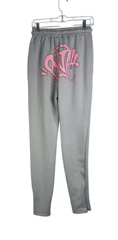 Syna World Synaworld Syna Logo Sweatpants Grey Spellout Forgive Me Gray Medium M