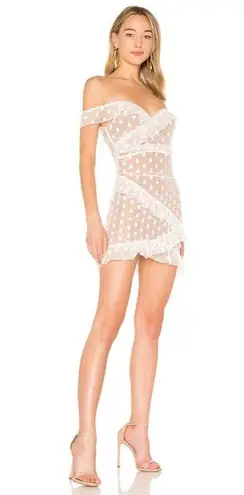 Majorelle Revolve Bandit Dress White