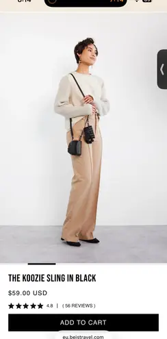 BEIS NWT  the Koozie Sling in black - Image 2