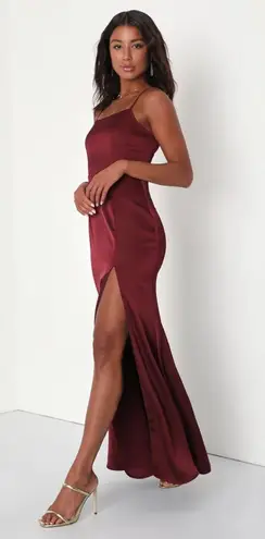 Lulus Burgundy Maxi Dress