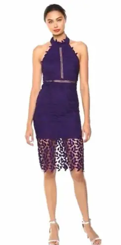 Bardot Gemma White Lace Halter Dress