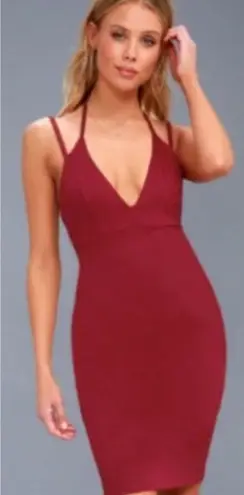 ✨ Strappy Midi Bodycon Formal/Party Dress✨ Red