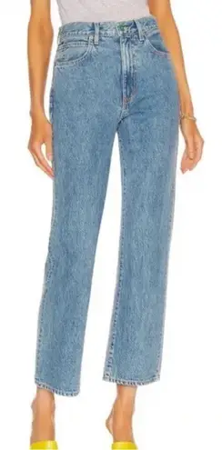 SLVRLAKE Women’s London Crop High Rise Straight Leg Jeans Kings Canyon Wash 25 Blue