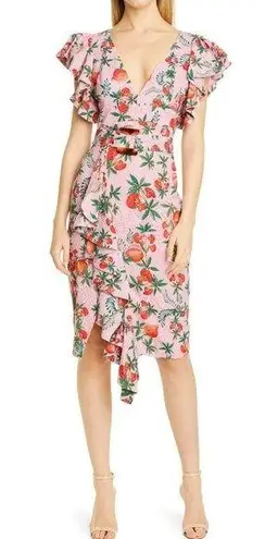 PatBO Ruffle Belted Cocktail Dress (US/6) Size undefined