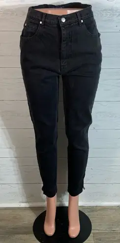 L.A. Blues Vintage black high waisted jeans stretchy, 30"X28"