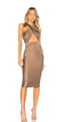 Michael Costello  Philip Mini in Taupe / Modified