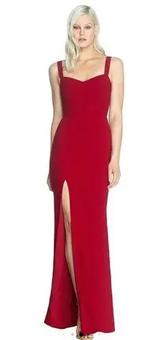 Dress the Population  Women's Red Estella Garnet Bodycon Gown Size Small