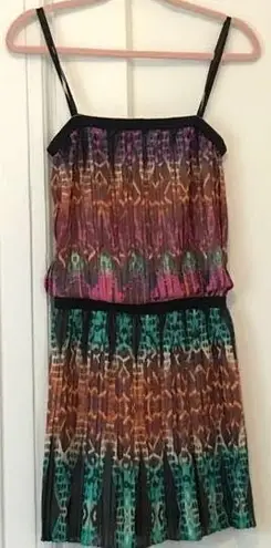 BCBGMAXAZRIA Max Azria strapless print dress