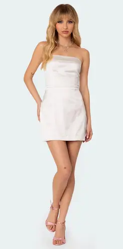 Edikted  Fold Over Satin Corset Mini Dress