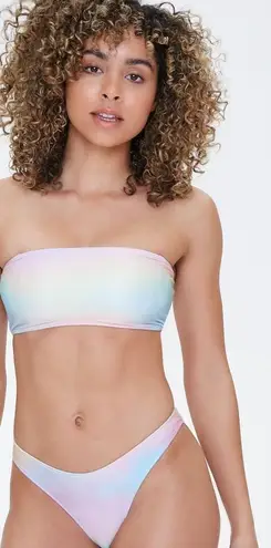 Forever 21 holographic bandeau bikini Multiple 16 60 Off Retail New With Tags From jane