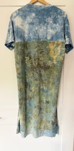 Painted Threads Painted Oyster Handmade Tiedye Hi Low MIDI Dress