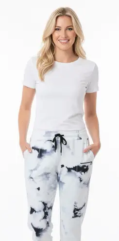 None Athletic cozy jogger tie dye pants size large