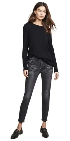 MOUSSY VINTAGE MV Velma Skinny Jeans Black size 24 Black