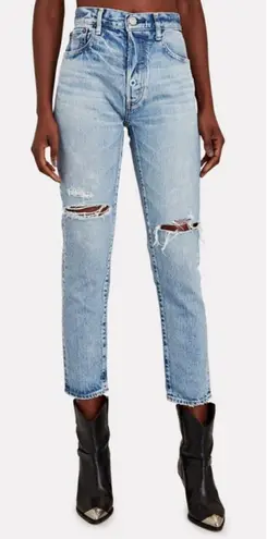 New! Moussy Vintage Humphreys High Waisted Tapered Jeans Size 24 $370 Blue