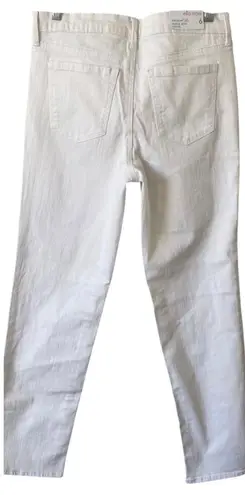 Ella Moss NEW Straight Leg Mid-Rise Ankle Jean Size 6 White Stretch Classic