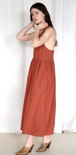 Lacausa PAZ Dress In Rust Size Small