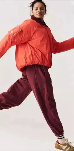 Free People Movement Outpost BomberJacket Size Small Cherry‎ Tomato Red