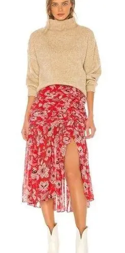 Cinq à Sept 💕CINQ A SEPT💕 Midi Kathleen Skirt ~ Venetian Red