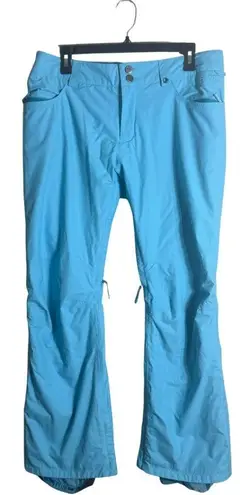Burton DryRide Snowboard Ski Snow Pant Womens Medium Blue Outdoor Pockets Active
