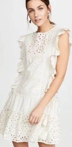 MISA Los Angeles NWT Misa Marieta Embroidered Ivory Dress