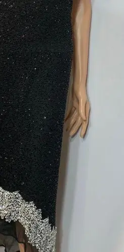 Scala Beaded Black Dress Size M