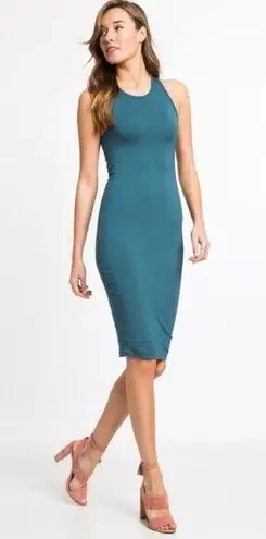 Marine layer Lexi Midi Tank Dress in Tapestry Teal Bluse Size Small NWOT
